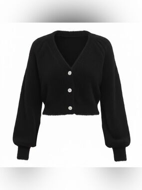 For Love & Lemons Ultra Soft Fiona Cardigan | Black | S | NWT